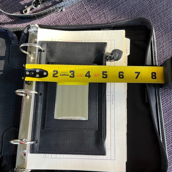 Brighton Planner Agenda Zipper Closure 3 Ring Binder w/Shoulder Straps -vintage! - Picture 8 of 12